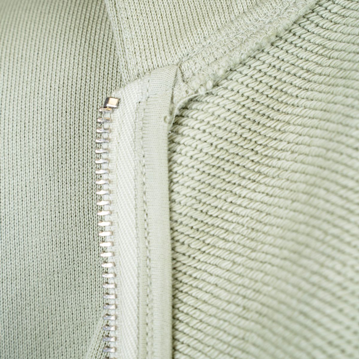 Basic Green - Zip-Hoodie