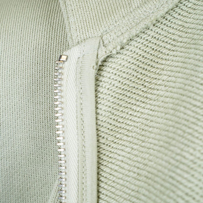 Basic Green - Zip-Hoodie