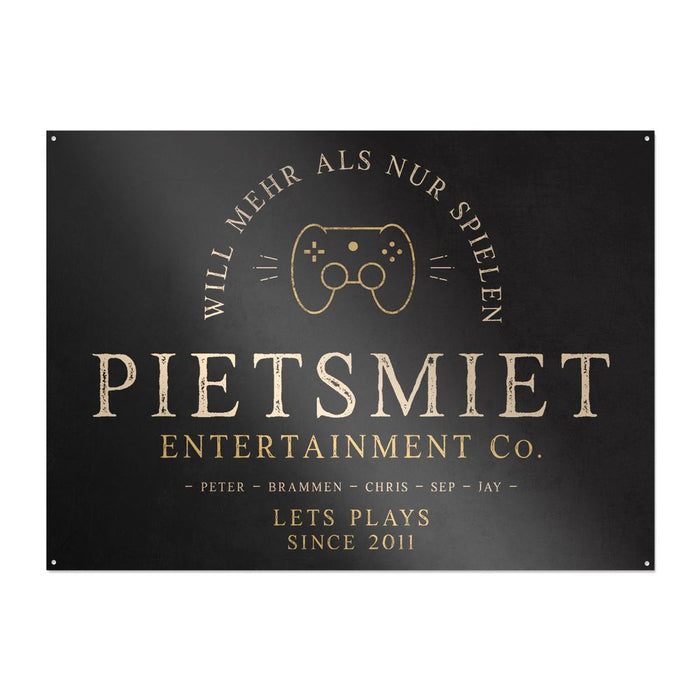 PietSmiet - Vintage - Metallschild